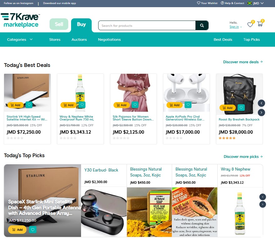 7Krave Marketplace